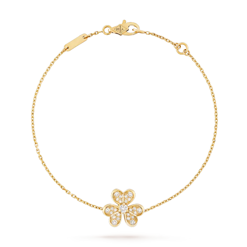 [vivabelle]FRIVOLE GOLD FLOWER DIAMOND BRACELET