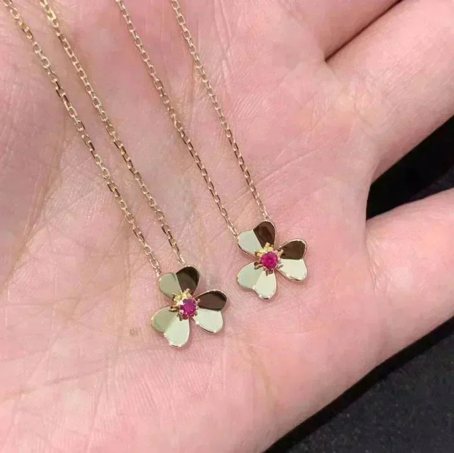 [vivabelle]FRIVOLE GOLD FLOWER NECKLACE