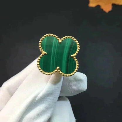 [vivabelle]CLOVER MALACHITE RING