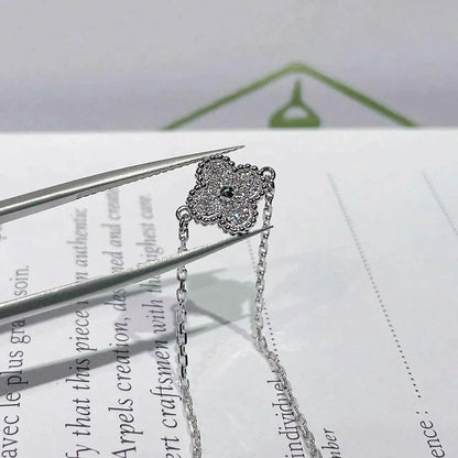 [vivabelle]CLOVER  SINGLE FLOWER BRACELET SILVER