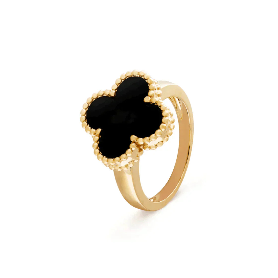 [vivabelle]CLOVER ONYX RING