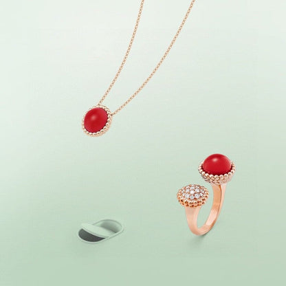 [vivabelle]PERLEE COULEURS DIAMOND ROSE GOLD BETWEEN THE FINGER RING